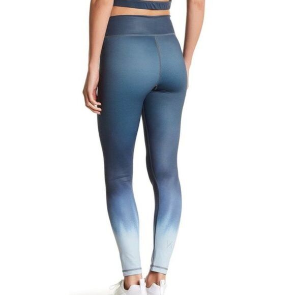 Vie Active Rockell Cropped Leggings Blue Ombre Large - Picture 3 of 8